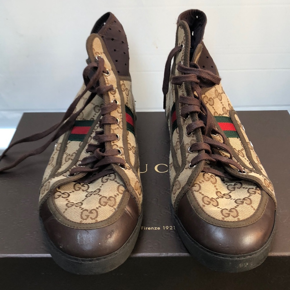 Men’s Gucci high top sneakers size 9
